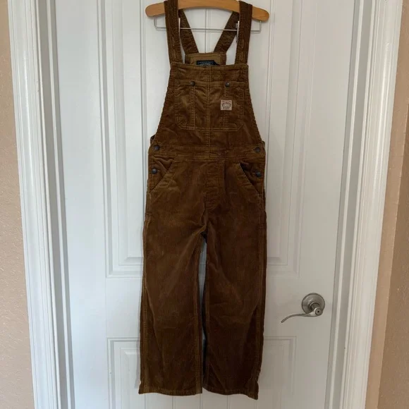 NWT Polo Country Ralph Lauren Boys Cotton Corduroy Overalls - Picture 2 of 7